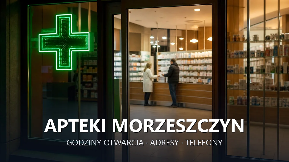 Apteki Morzeszczyn, powiat tczewski - adresy, telefony, godziny otwarcia