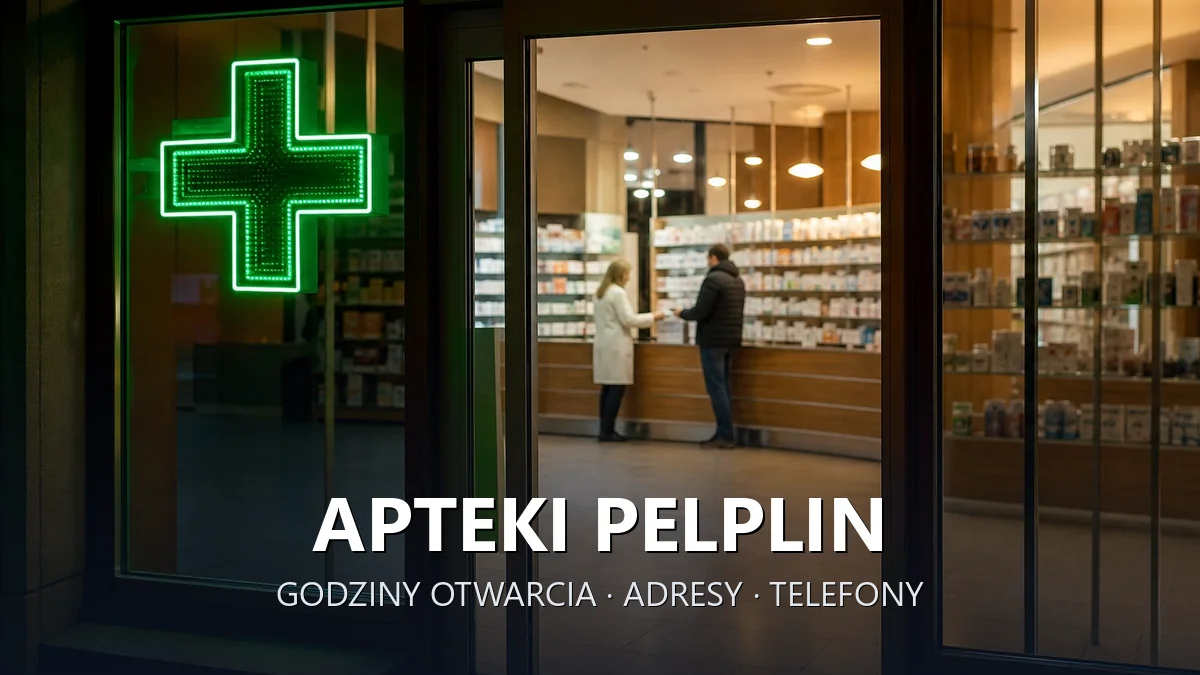 Apteki Pelplin, powiat tczewski - adresy, telefony, godziny otwarcia