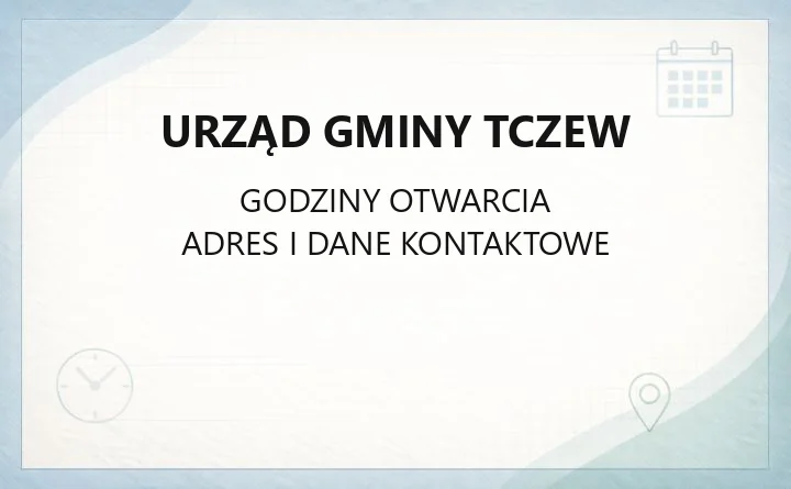 Urząd Gminy Tczew - kontakt, godziny i dyżury