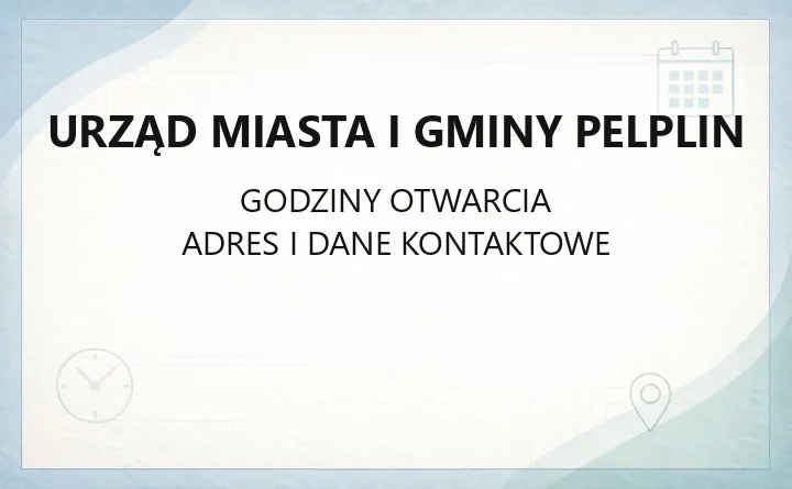 Urząd Miasta i Gminy Pelplin - kontakt, godziny, budynki i e-usługi