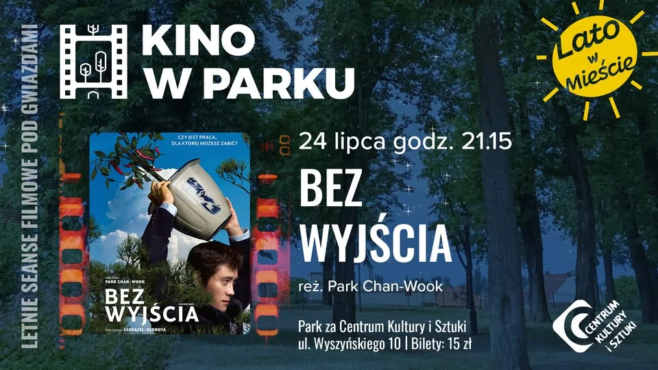 Grafika promocyjna wydarzenia Kino w Parku TCZEW – Bez wyjścia