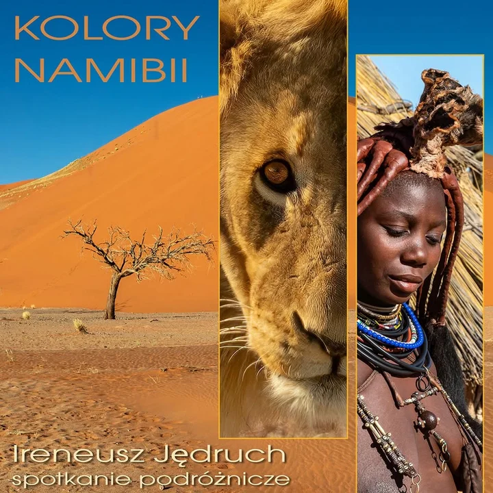 Grafika promocyjna wydarzenia Kolory Nambii – spotkanie podróżnicze z Ireneuszem Jędruchem (Tczew)