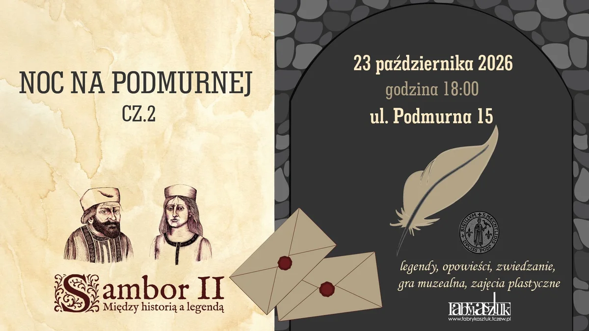 Grafika promocyjna wydarzenia Noc na Podmurnej 2