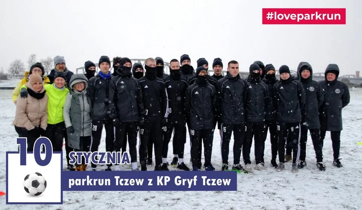 Grafika promocyjna wydarzenia parkrun Tczew z KP Gryf Tczew — 10 stycznia 2026, godz. 09:00