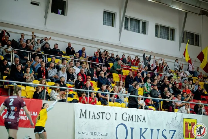 Grafika promocyjna wydarzenia SPR Olkusz - Sambor Tczew: mecz piłki ręcznej w Olkuszu