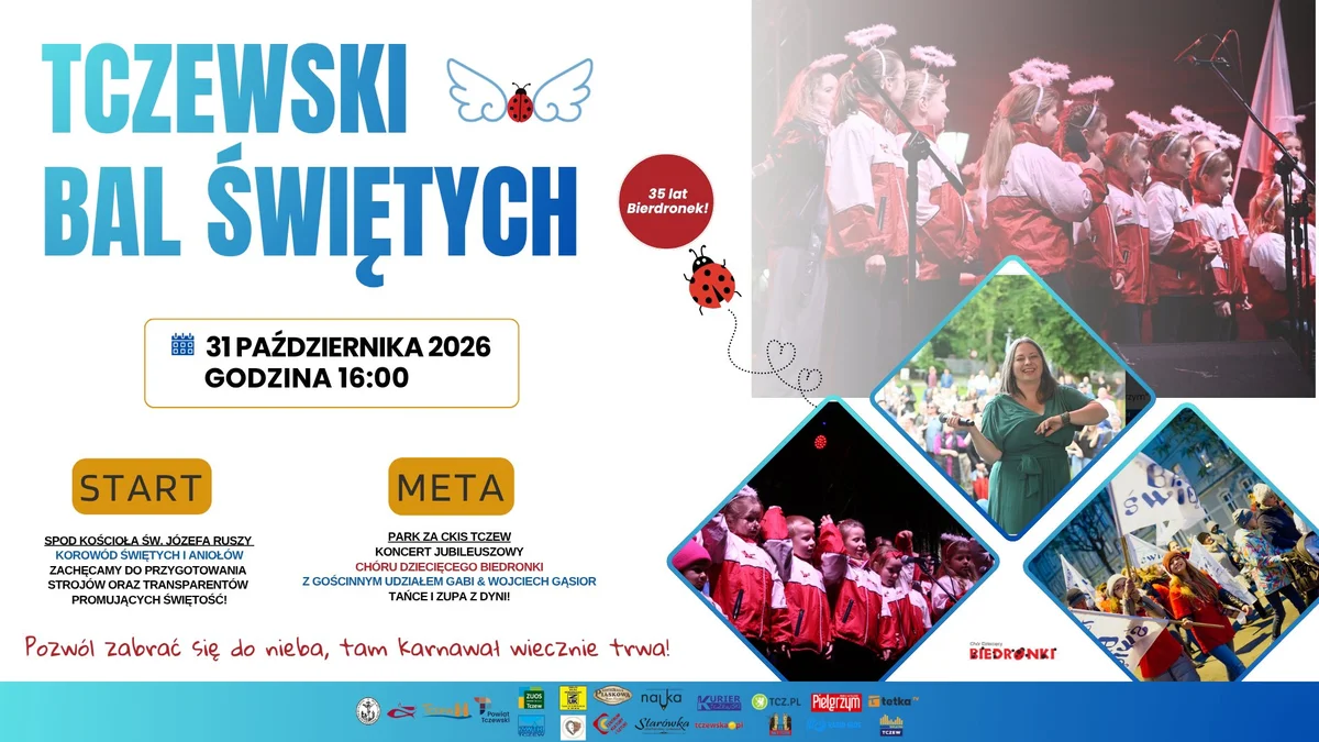 Grafika promocyjna wydarzenia Tczewski Bal Świętych 2026: korowód i koncert