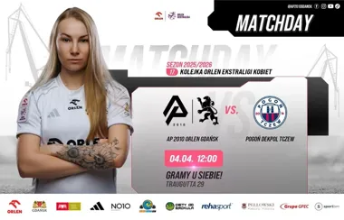 Grafika promocyjna wydarzenia AP 2010 ORLEN Gdańsk – Pogoń DEKPOL Tczew. Mecz 17. kolejki ORLEN Ekstraligi Kobiet w Gdańsku