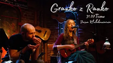 Grafika promocyjna wydarzenia Granko z Ranko w Tczewie – wieczór z piosenkami, absurdem i dużą dawką luzu