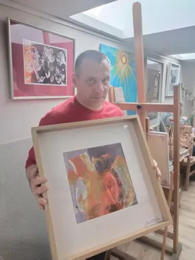 Grafika promocyjna wydarzenia I Przegląd sztuki art brut na płocie w Tczewie