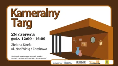 Grafika promocyjna wydarzenia Kameralny Targ 7 Tczew wraca do Zielonej Strefy – rękodzieło, smaki i warsztaty