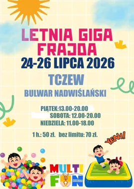 Grafika promocyjna wydarzenia Giga Frajda w Tczewie 2026
