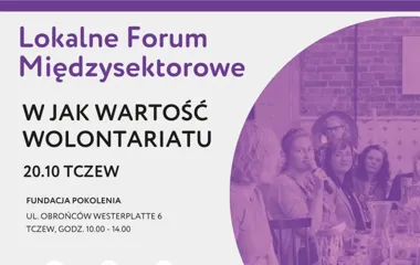 Grafika promocyjna wydarzenia Lokalne Forum Międzysektorowe