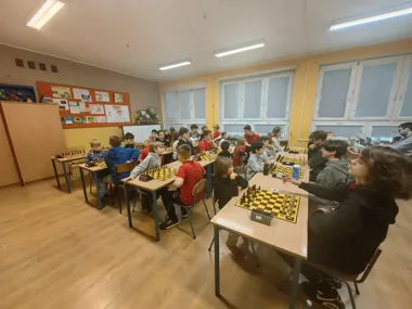 Grafika promocyjna wydarzenia Sobota szachowa w SP11 w Tczewie – turnieje szachowe