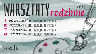 Grafika promocyjna wydarzenia Warsztaty rodzinne: budujemy z klocków LEGO!