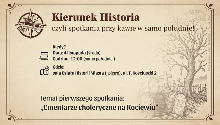 Tczewskie historie przy kawie: biblioteka otwiera cykl „Kierunek Historia”
