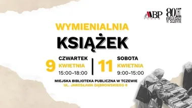 W Tczewie rusza Wiosenna Wymienialnia Książek - dwa terminy i jeden prosty układ