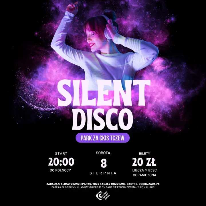 Silent Disco wraca do Tczewa i znów zamieni park CKiS w parkiet
