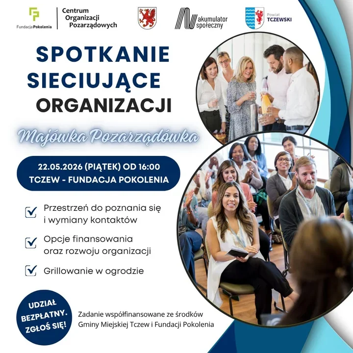 Bezpłatne sieciowanie dla organizacji. W Tczewie zbliża się Majówka Pozarządówka