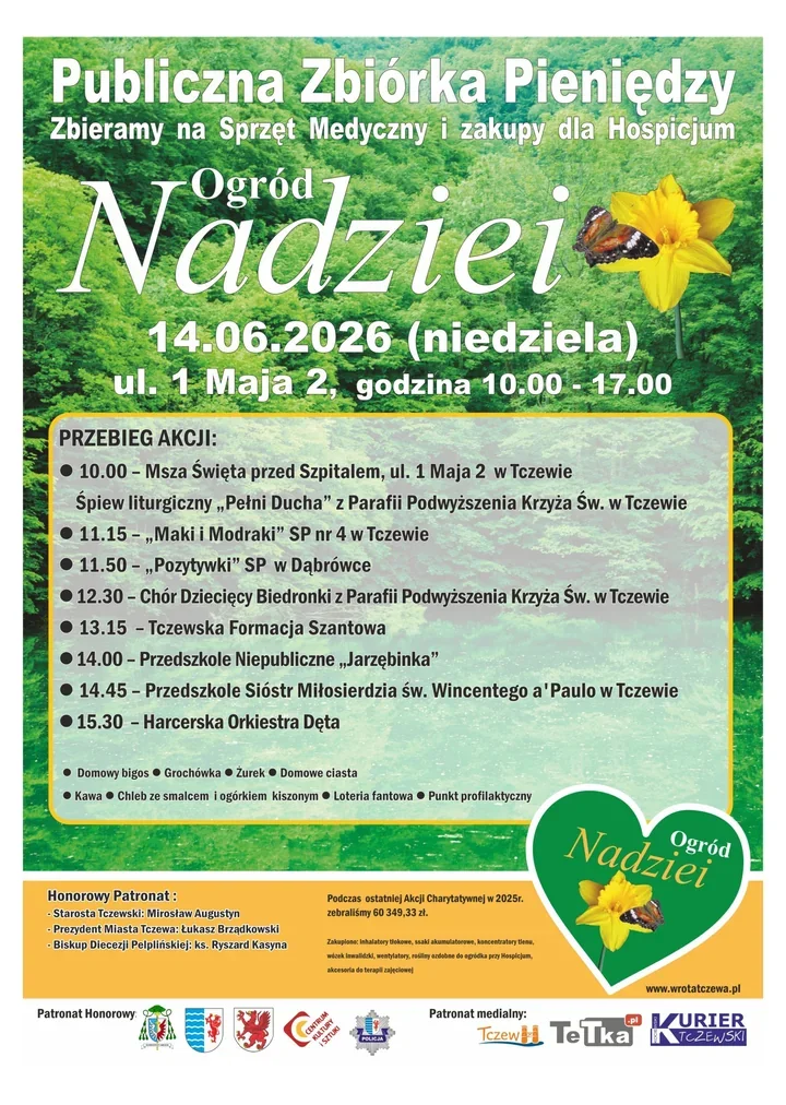 Tczew szykuje Ogród Nadziei. W grę wchodzi sprzęt dla hospicjum