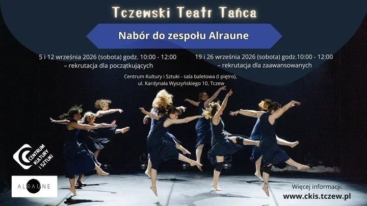Nie trzeba mieć doświadczenia. Alraune szuka dorosłych do Tczewskiego Teatru Tańca