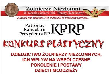 Konkurs plastyczny przypomni dziedzictwo Żołnierzy Niezłomnych