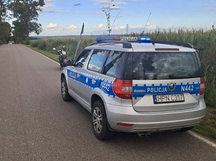 Ponad promil na motorowerze. W Pelplinie zatrzymano dwóch kierujących