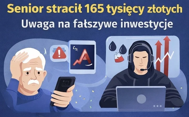 Zaufanie kosztowało go 165 tysięcy - senior wpadł w pułapkę inwestycji