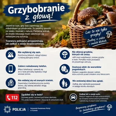W lesie chwila nieuwagi może skończyć się akcją służb. Policja ostrzega