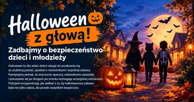 Halloween po zmroku. Policjanci przypominają o zasadach bezpieczeństwa