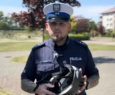 Kask obowiązkowy dla dzieci. Policja w Tczewie rozpoczyna kontrole