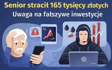 Zaufanie kosztowało go 165 tysięcy - senior wpadł w pułapkę inwestycji