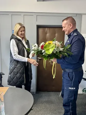 W komendzie w Tczewie padły podziękowania za reakcję, która uratowała życie